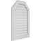 Ekena Millwork Octagonal Top Surface Mount PVC Gable Vent: Functional, w/ 3-1/2"W x 1"P Standard Frame, 28"W x 40"H GVPOT28X4001SF - alternate 5